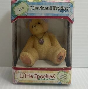 Cherished Teddies "Little Sparkles" June Birthstone
